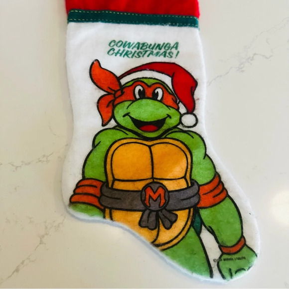 Teenage Mutant Ninja Turtles Vintage 90s Cowabunga Christmas Stocking - Picture 3 of 5